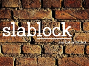 slablock Font Download