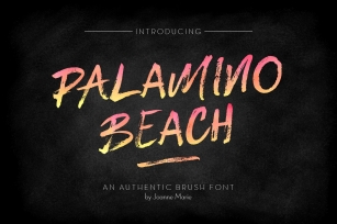 Palamino Beach Brush Font Download