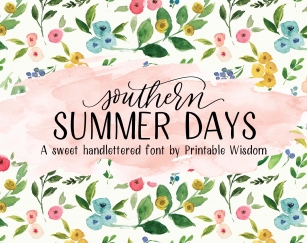Southern Summer Days Font Download