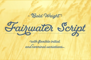 Fairwater Script Bold Font Download