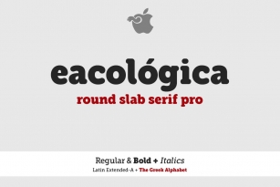 Eacológica round slab serif Font Download