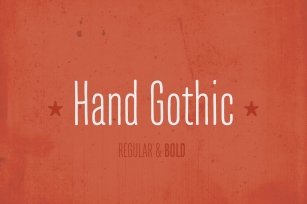 Hand Gothic type family Font Download