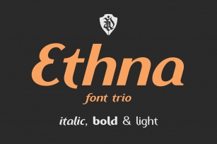 Ethna font trio Font Download
