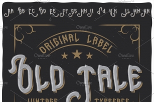 Vintage label typeface Old Tale Font Download