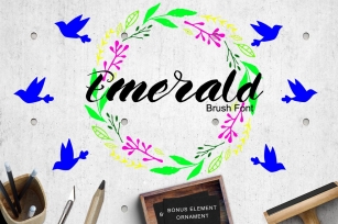 Emerald Brush Font Download