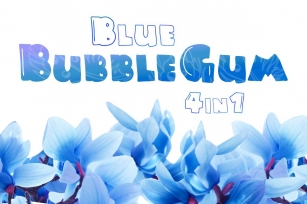 Blue Bubblegum: 4 in 1 Font Download