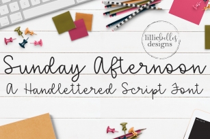 Sunday Afternoon font Font Download
