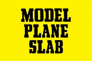 MODEL PLANE SLAB Font Download