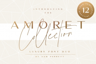 The Amoret Duo + 12 Logos Font Download
