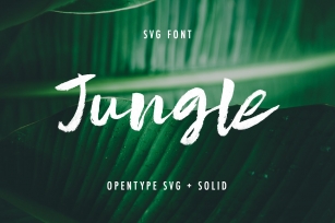 Jungle SVG + Solid Font Download