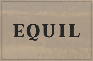 EQUIL I Bold Serif Stencil Font Download