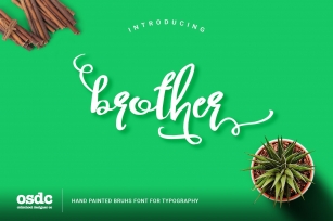 Brother Typography Script Font Download