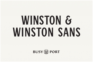 Winston Sans Typeface Font Download