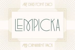 Lempicka Duo  Vector Ornaments Font Download