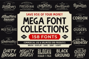 The MEGA FONT COLLECTIONS 2020 Font Download