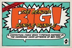 The Benoda BIG! Bundle Bundle Font Download