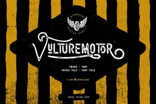 Vulturemotor + Bonus (20%OFF) Font Download