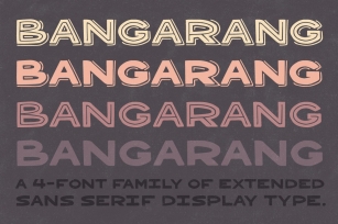 Bangarang 4 Family Font Download