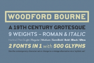 Woodford Bourne 18 Family Font Download