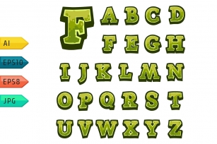 Game alphabet for user interfaces. Font Download