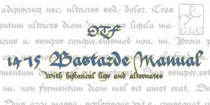 1475 Bastarde Manual OTF Font Download