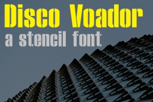 Disco Voador Stencil Font Download