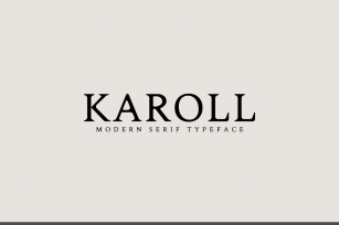 Karoll Modern Serif Family Font Download