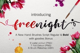 Freenight Script + Extras Font Download