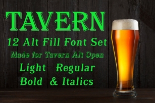 Tavern Alt Fill Set Font Download