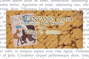 1906 Fantasio Auriol Family OTF Font Download