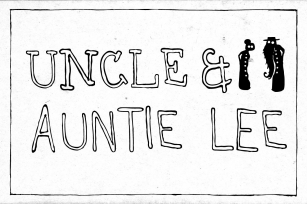 Uncle  Auntie Lee -Family (6 fonts) Font Download