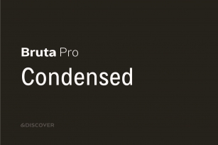 Bruta Pro Condensed Font Download