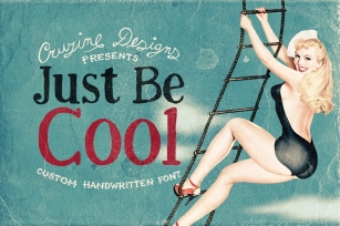 Just Be Cool Custom Font Download