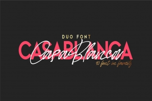 Casablanca. Duo Font Download