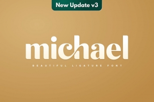 michael beautiful ligature font Font Download