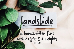 Landslide handwritten sans font Font Download