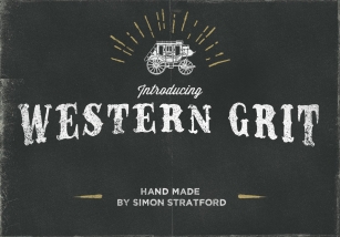 Western Grit hand made typeface Font Download