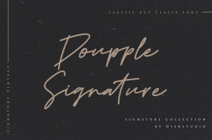 Doupple Signature Font Download