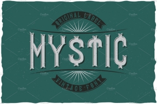 Mystic Vintage Label Typeface Font Download