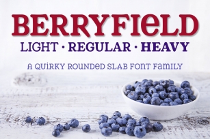 Berryfield: a quirky slab family! Font Download