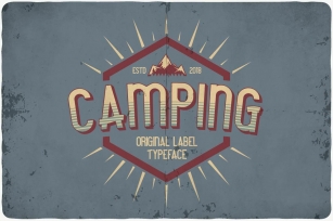 Camping typeface Font Download