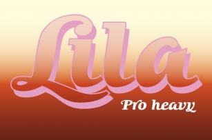 Lila Pro Heavy Font Download