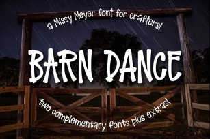 Barn Dance: a country-style font! Font Download