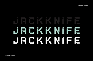 Jackknife – Edgy Display Font Download