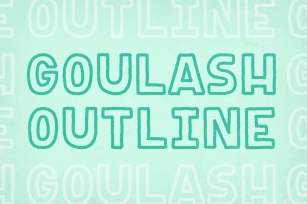 Goulash Outline Font Download