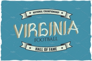 Virginia Vintage Label Typeface Font Download