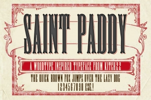 St.Paddy Woodblock Font Download