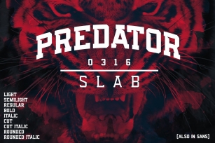 Predator 0316 Slab Font Download