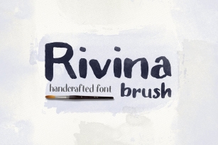 Rivina Brush +30 Watercolor Textures Font Download
