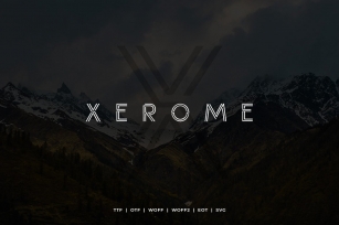 Xerome Display Typeface with Webfont Font Download